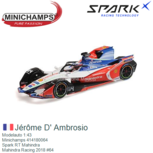 Modelauto 1:43 | Minichamps 414180064 | Spark RT Mahindra | Mahindra Racing 2018 #64 Modelauto 1:43 | Minichamps 414180064 | Spark RT Mahindra | Mahindra Racing 2018 #64