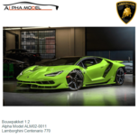Bouwpakket 1:2 | Alpha Model ALM02-0011 | Lamborghini Centenario 770 Bouwpakket 1:2 | Alpha Model ALM02-0011 | Lamborghini Centenario 770