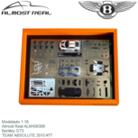 Modelauto 1:18 | Almost Real ALM430306 | Bentley GT3 | TEAM ABSOLUTE 2015 #77 Modelauto 1:18 | Almost Real ALM430306 | Bentley GT3 | TEAM ABSOLUTE 2015 #77