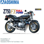 Bouwpakket 1:12 | Aoshima 04216 | Kawasaki Z750FX Full Tune Black / Gold Bouwpakket 1:12 | Aoshima 04216 | Kawasaki Z750FX Full Tune Black / Gold
