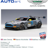 Modelauto 1:18 | Autoart 81906 | Aston Martin Vantage GT3 APP | R-Motorsport 2019 #62a Australia / Bathurst / 12 hours Modelauto 1:18 | Autoart 81906 | Aston Martin Vantage GT3 APP | R-Motorsport 2019 #62a Australia / Bathurst / 12 hours