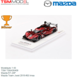 Modelauto 1:43 | TSM TSM430409 | Mazda RT-24P | Mazda Team Joest 2019 #55 Imsa Modelauto 1:43 | TSM TSM430409 | Mazda RT-24P | Mazda Team Joest 2019 #55 Imsa