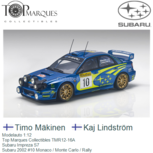 Modelauto 1:12 | Top Marques Collectibles TMR12-16A | Subaru Impreza S7 | Subaru 2002 #10 Monaco / Monte Carlo / Rally Modelauto 1:12 | Top Marques Collectibles TMR12-16A | Subaru Impreza S7 | Subaru 2002 #10 Monaco / Monte Carlo / Rally