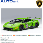 Modelauto 1:18 | Autoart 81529 | Lamborghini Huracan GT3 | Grasser Racing 2015 #63 Modelauto 1:18 | Autoart 81529 | Lamborghini Huracan GT3 | Grasser Racing 2015 #63
