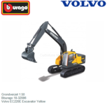 Grondverzet 1:50 | Bburago 18-32086 | Volvo EC220E Excavator Yellow Grondverzet 1:50 | Bburago 18-32086 | Volvo EC220E Excavator Yellow