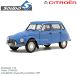 Modelauto 1:18 | Solido S1800305 | Citroën Dyane Myosotis Blue 1967 Modelauto 1:18 | Solido S1800305 | Citroën Dyane Myosotis Blue 1967