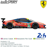 Modelauto 1:18 | Looksmart LS18LM023 | Ferrari 488 GTE EVO LMGTE-PRO | AF Corse 2020 #51 France / Le Mans / 24 Hours Modelauto 1:18 | Looksmart LS18LM023 | Ferrari 488 GTE EVO LMGTE-PRO | AF Corse 2020 #51 France / Le Mans / 24 Hours