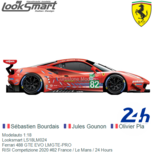 Modelauto 1:18 | Looksmart LS18LM024 | Ferrari 488 GTE EVO LMGTE-PRO | RISI Competizione 2020 #82 France / Le Mans / 24 Hours Modelauto 1:18 | Looksmart LS18LM024 | Ferrari 488 GTE EVO LMGTE-PRO | RISI Competizione 2020 #82 France / Le Mans / 24 Hours