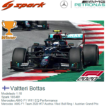 Modelauto 1:18 | Spark 18S481 | Mercedes AMG F1 W11 EQ Performance | Mercedes AMG F1 Team 2020 #77 Austria / Red Bull Ring / Austrian Grand Prix Modelauto 1:18 | Spark 18S481 | Mercedes AMG F1 W11 EQ Performance | Mercedes AMG F1 Team 2020 #77 Austria / Red Bull Ring / Austrian Grand Prix