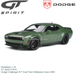 Modelauto 1:18 | GT Spirit GT815 | Dodge Challenger R/T Scat Pack Widebody Green 2008 Modelauto 1:18 | GT Spirit GT815 | Dodge Challenger R/T Scat Pack Widebody Green 2008