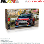 Bouwpakket 1:24 | Belkits BEL017 | Citroën C3 WRC | Citroën Total Abu Dhabi WRT 2018 #14 Frankrijk / Tour de Corse Bouwpakket 1:24 | Belkits BEL017 | Citroën C3 WRC | Citroën Total Abu Dhabi WRT 2018 #14 Frankrijk / Tour de Corse