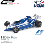 Modelauto 1:18 | GP Replicas GP70A | Ligier JS11 1980 #25 Modelauto 1:18 | GP Replicas GP70A | Ligier JS11 1980 #25