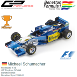 Modelauto 1:18 | GP Replicas GP46A | Benetton B195 | Benetton Sport 1995 #1 Modelauto 1:18 | GP Replicas GP46A | Benetton B195 | Benetton Sport 1995 #1