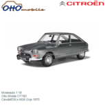 Modelauto 1:18 | Otto Mobile OT182 | Citroën M35 Grijs 1970 Modelauto 1:18 | Otto Mobile OT182 | Citroën M35 Grijs 1970