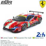 Modelauto 1:43 | BBR Models BBRC252 | Ferrari 488 GTE Evo LMGTE-PRO | AF Corse 2020 #51 France / Le Mans 24 Hours Modelauto 1:43 | BBR Models BBRC252 | Ferrari 488 GTE Evo LMGTE-PRO | AF Corse 2020 #51 France / Le Mans 24 Hours