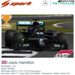 Modelauto 1:18 | Spark 18S483 | Mercedes AMG F1 W11 EQ Performance | Mercedes AMG F1 Team 2020 #44 Britain / Silverstone / British Grand Prix Modelauto 1:18 | Spark 18S483 | Mercedes AMG F1 W11 EQ Performance | Mercedes AMG F1 Team 2020 #44 Britain / Silverstone / British Grand Prix