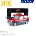 Modelauto 1:18 | KK Scale 180521 | Fiat Panda 30 Mk.I Red 1980 Modelauto 1:18 | KK Scale 180521 | Fiat Panda 30 Mk.I Red 1980
