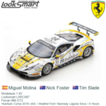 Modelauto 1:43 | Looksmart LSRC067 | Ferrari 488 GT3 | HubAuto Corsa 2019 USA / WeatherTech Raceway Laguna Seca / 8 Hours Modelauto 1:43 | Looksmart LSRC067 | Ferrari 488 GT3 | HubAuto Corsa 2019 USA / WeatherTech Raceway Laguna Seca / 8 Hours