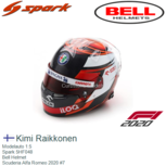Modelauto 1:5 | Spark 5HF048 | Bell Helmet | Scuderia Alfa Romeo 2020 #7 Modelauto 1:5 | Spark 5HF048 | Bell Helmet | Scuderia Alfa Romeo 2020 #7