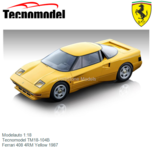 Modelauto 1:18 | Tecnomodel TM18-104B | Ferrari 408 4RM Yellow 1987 Modelauto 1:18 | Tecnomodel TM18-104B | Ferrari 408 4RM Yellow 1987