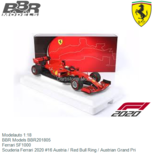 Modelauto 1:18 | BBR Models BBR201805 | Ferrari SF1000 | Scuderia Ferrari 2020 #16 Austria / Red Bull Ring / Austrian Grand Pri Modelauto 1:18 | BBR Models BBR201805 | Ferrari SF1000 | Scuderia Ferrari 2020 #16 Austria / Red Bull Ring / Austrian Grand Pri
