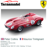 Modelauto 1:18 | Tecnomodel TM18-210D | Ferrari 335 S | Scuderia Ferrari 1957 #11 USA / Sebring / 12 Hours Modelauto 1:18 | Tecnomodel TM18-210D | Ferrari 335 S | Scuderia Ferrari 1957 #11 USA / Sebring / 12 Hours