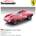 Modelauto 1:18 | Tecnomodel TM18-210C | Ferrari 335 S | Scuderia Ferrari 1957 #532 Italy / Mille Miglia Modelauto 1:18 | Tecnomodel TM18-210C | Ferrari 335 S | Scuderia Ferrari 1957 #532 Italy / Mille Miglia
