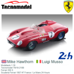 Modelauto 1:18 | Tecnomodel TM18-210B | Ferrari 335 S | Scuderia Ferrari 1957 #7 France / Le Mans 24 Hours Modelauto 1:18 | Tecnomodel TM18-210B | Ferrari 335 S | Scuderia Ferrari 1957 #7 France / Le Mans 24 Hours