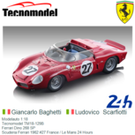 Modelauto 1:18 | Tecnomodel TM18-129B | Ferrari Dino 268 SP | Scuderia Ferrari 1962 #27 France / Le Mans 24 Hours Modelauto 1:18 | Tecnomodel TM18-129B | Ferrari Dino 268 SP | Scuderia Ferrari 1962 #27 France / Le Mans 24 Hours