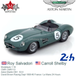 Modelauto 1:18 | CMR CMR113 | Aston Martin DB1 S3.0 | David Brown Racing Dept 1959 #5 France / Le Mans 24 Hours Modelauto 1:18 | CMR CMR113 | Aston Martin DB1 S3.0 | David Brown Racing Dept 1959 #5 France / Le Mans 24 Hours