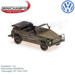 Modelauto 1:43 | Minichamps 940050030 | Volkswagen 181 Olive 1979 Modelauto 1:43 | Minichamps 940050030 | Volkswagen 181 Olive 1979