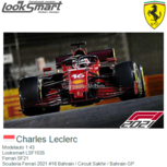 Modelauto 1:43 | Looksmart LSF1035 | Ferrari SF21 | Scuderia Ferrari 2021 #16 Bahrain / Circuit Sakhir / Bahrain GP Modelauto 1:43 | Looksmart LSF1035 | Ferrari SF21 | Scuderia Ferrari 2021 #16 Bahrain / Circuit Sakhir / Bahrain GP