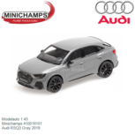 Modelauto 1:43 | Minichamps 410018101 | Audi RSQ3 Gray 2019 Modelauto 1:43 | Minichamps 410018101 | Audi RSQ3 Gray 2019
