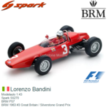Modelauto 1:43 | Spark S5270 | BRM P57 | BRM 1963 #3 Great Britain / Silverstone Grand Prix Modelauto 1:43 | Spark S5270 | BRM P57 | BRM 1963 #3 Great Britain / Silverstone Grand Prix