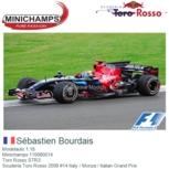 Modelauto 1:18 | Minichamps 110080014 | Toro Rosso STR3 | Scuderia Toro Rosso 2008 #14 Italy / Monza / Italian Grand Prix Modelauto 1:18 | Minichamps 110080014 | Toro Rosso STR3 | Scuderia Toro Rosso 2008 #14 Italy / Monza / Italian Grand Prix