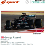 Modelauto 1:43 | Spark S6487 | Mercedes AMG F1 W11 EQ Performance | Mercedes AMG F1 2020 #63 Bahrain / Sakhir Grand Prix Modelauto 1:43 | Spark S6487 | Mercedes AMG F1 W11 EQ Performance | Mercedes AMG F1 2020 #63 Bahrain / Sakhir Grand Prix