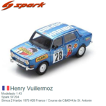 Modelauto 1:43 | Spark SF204 | Simca 2 Haribo 1975 #28 France / Course de Côte St. Antonin Modelauto 1:43 | Spark SF204 | Simca 2 Haribo 1975 #28 France / Course de Côte St. Antonin