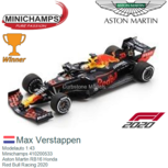 Modelauto 1:43 | Minichamps 410200533 | Aston Martin RB16 Honda | Red Bull Racing 2020 Modelauto 1:43 | Minichamps 410200533 | Aston Martin RB16 Honda | Red Bull Racing 2020