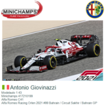 Modelauto 1:43 | Minichamps 417210199 | Alfa Romeo C41 | Alfa Romeo Racing Orlen 2021 #99 Bahrain / Circuit Sakhir / Bahrain GP Modelauto 1:43 | Minichamps 417210199 | Alfa Romeo C41 | Alfa Romeo Racing Orlen 2021 #99 Bahrain / Circuit Sakhir / Bahrain GP