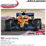 Modelauto 1:18 | Minichamps 530211804 | McLaren MCL35M | McLaren F1 2021 #4 Bahrain / Circuit Sakhir / Bahrain GP Modelauto 1:18 | Minichamps 530211804 | McLaren MCL35M | McLaren F1 2021 #4 Bahrain / Circuit Sakhir / Bahrain GP