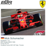 Modelauto 1:18 | BBR Models BBR211895 | Ferrari SF71H | Scuderia Ferrari 2021 #47 Italy / Fiorano Modelauto 1:18 | BBR Models BBR211895 | Ferrari SF71H | Scuderia Ferrari 2021 #47 Italy / Fiorano