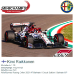 Modelauto 1:18 | Minichamps 110210107 | Alfa Romeo C41 | Alfa Romeo Racing Orlen 2021 #7 Bahrain / Circuit Sakhir / Bahrain GP Modelauto 1:18 | Minichamps 110210107 | Alfa Romeo C41 | Alfa Romeo Racing Orlen 2021 #7 Bahrain / Circuit Sakhir / Bahrain GP