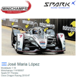 Modelauto 1:18 | Minichamps 114180007 | Spark RT Penske | Geox Dragon Racing 2018 #7 Modelauto 1:18 | Minichamps 114180007 | Spark RT Penske | Geox Dragon Racing 2018 #7