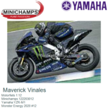 Motorfiets 1:12 | Minichamps 122203012 | Yamaha YZR-M1 | Monster Energy 2020 #12 Motorfiets 1:12 | Minichamps 122203012 | Yamaha YZR-M1 | Monster Energy 2020 #12