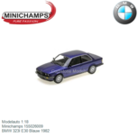 Modelauto 1:18 | Minichamps 155026009 | BMW 323I E30 Blauw 1982 Modelauto 1:18 | Minichamps 155026009 | BMW 323I E30 Blauw 1982