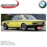 Modelauto 1:18 | Minichamps 155028130 | BMW 3.0 CSL Geel 1971 Modelauto 1:18 | Minichamps 155028130 | BMW 3.0 CSL Geel 1971