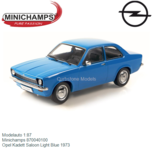 Modelauto 1:87 | Minichamps 870040100 | Opel Kadett Saloon Light Blue 1973 Modelauto 1:87 | Minichamps 870040100 | Opel Kadett Saloon Light Blue 1973