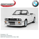 Modelauto 1:87 | Minichamps 870020231 | BMW M3 Cabriolet (E30) White 1988 Modelauto 1:87 | Minichamps 870020231 | BMW M3 Cabriolet (E30) White 1988