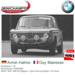 Modelauto 1:18 | Minichamps 155652905 | BMW 1800 1965 #5 Belgium / Spa-Francorchamps / 24 Hours Modelauto 1:18 | Minichamps 155652905 | BMW 1800 1965 #5 Belgium / Spa-Francorchamps / 24 Hours
