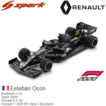 Modelauto 1:43 | Spark S6457 | Renault R.S. 20 | Renault F1 2020 #31 Spain / Barcelona Modelauto 1:43 | Spark S6457 | Renault R.S. 20 | Renault F1 2020 #31 Spain / Barcelona